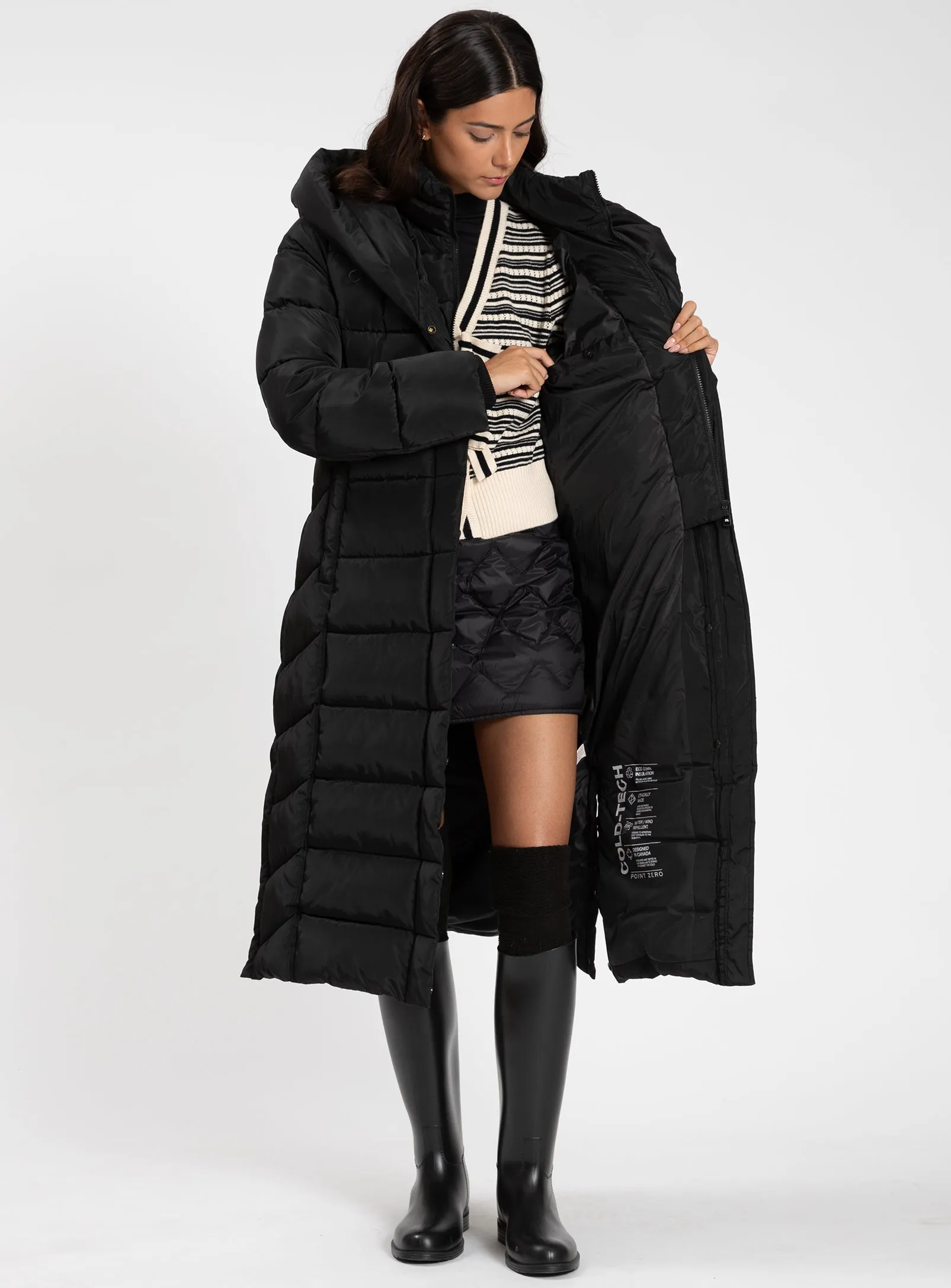 DORATHEA | Quilted Pillow Comfort Maxi Puffer Jacket || DORATHEA | Manteau maxi matelassé Confort oreiller sold by Point Zero product image thumbnail 4