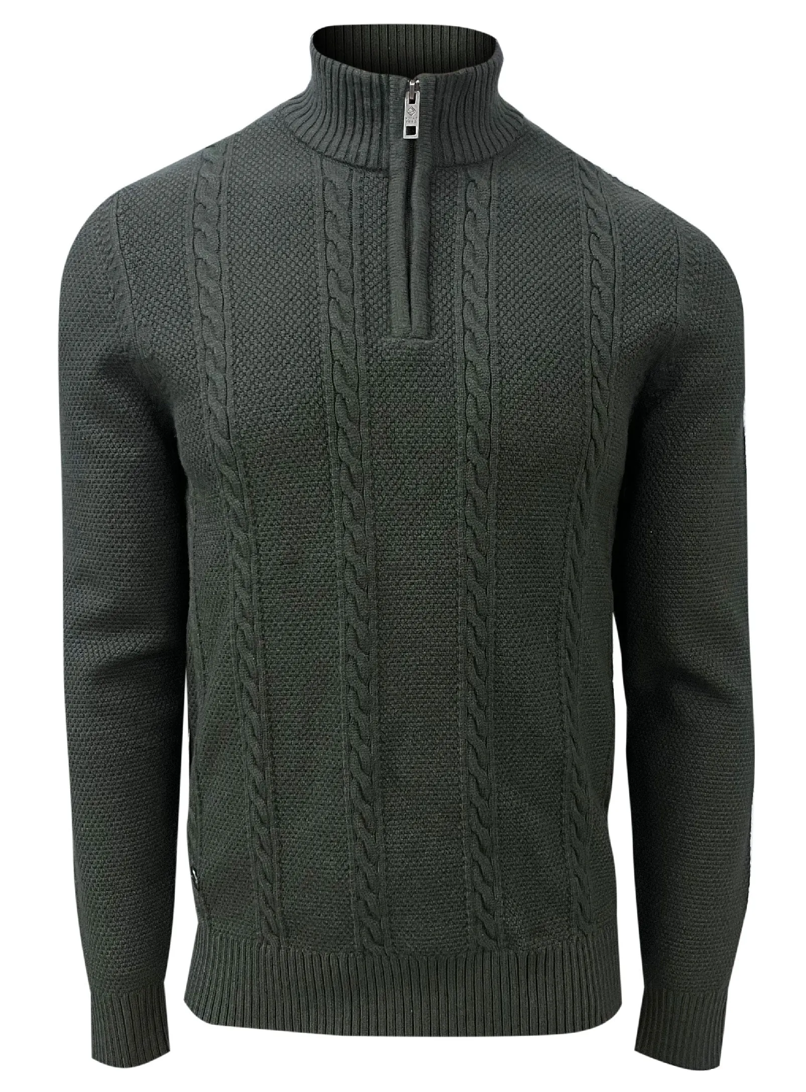 CALIX | Textured Cable Knit Quarter Zip Sweater – Cashmere Touch || CALIX | Chandail Quart de Zip en tricot torsadé – Touche cachemire sold by Point Zero product image thumbnail 5