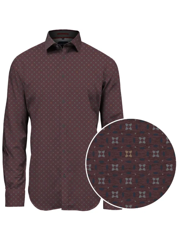 RENZO | Minimal Print Shirt || RENZO | Chemise à Imprimé sold by Point Zero