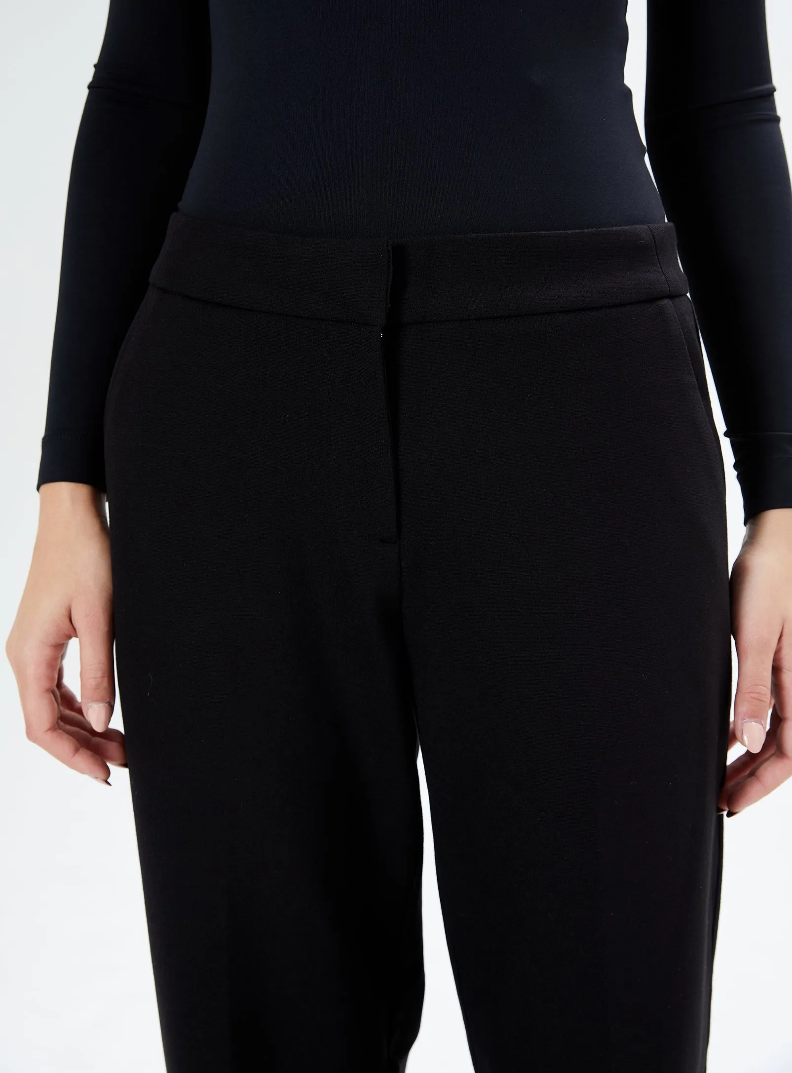 GLENN | Wide Leg Ponte Pant || GLENN | Pantalon Ponte à Jambes Larges sold by Point Zero product image thumbnail 5