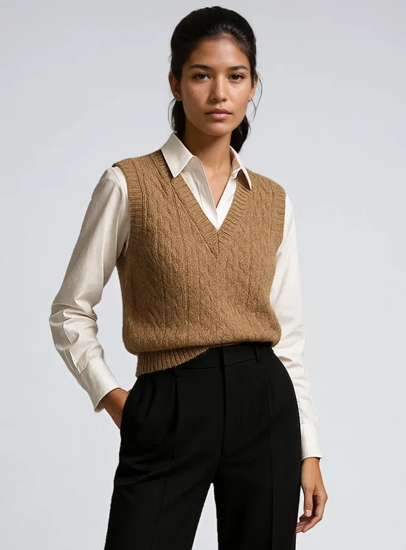 ELVIE | sleeveless knit || ELVIE | tricot sans manches sold by Point Zero