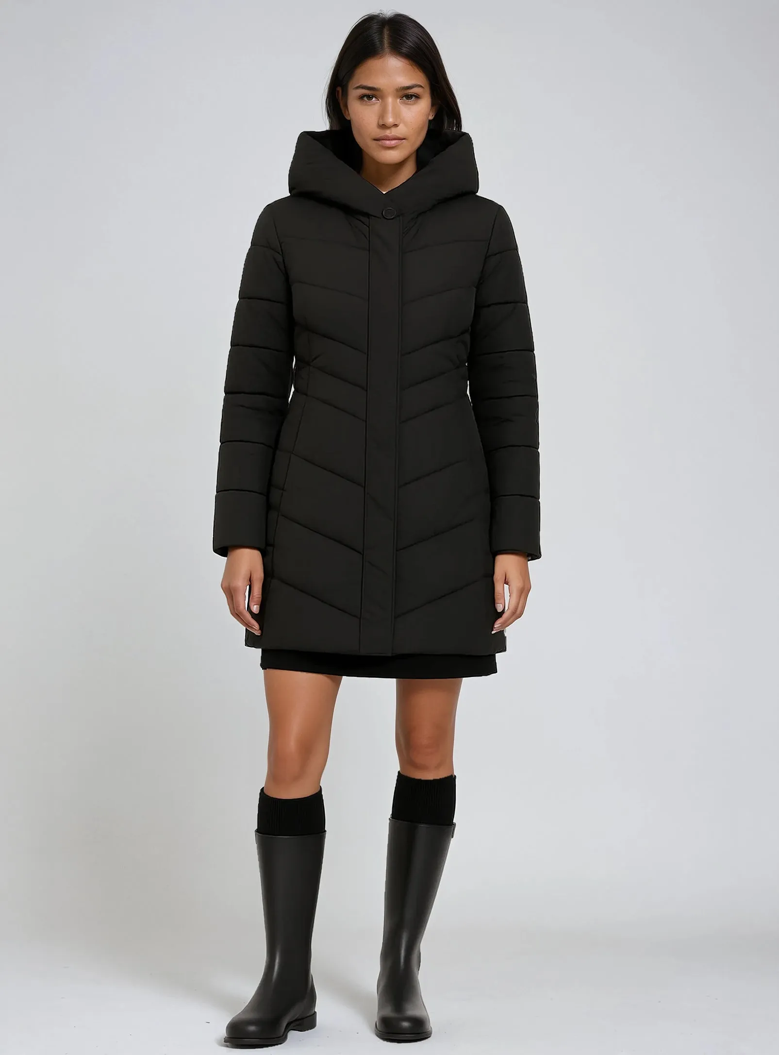 MARINA | Mid-Weight Long Puffer || MARINA | Doudoune Longue Mi-Saison sold by Point Zero