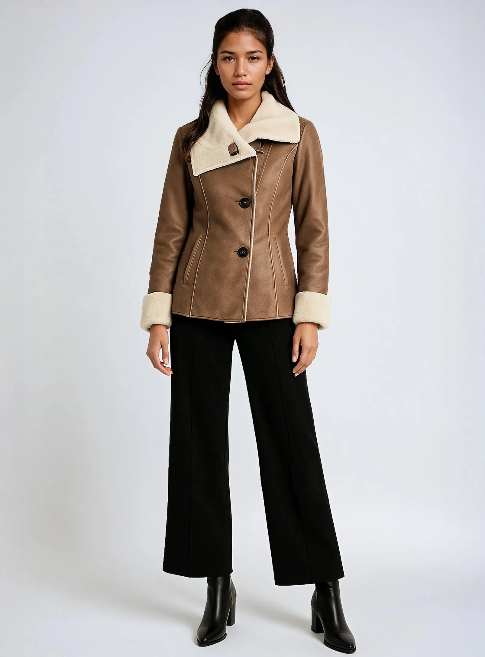 ELSSA |Melton Long Coat||ELSSA | Manteau long en Melton sold by Point Zero product image thumbnail 2