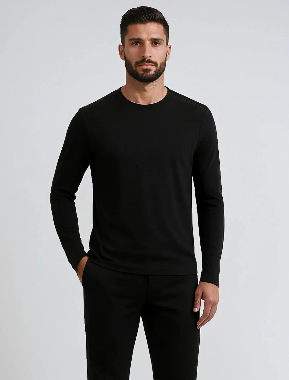 ZEL | Dry Edition Long-Sleeve Crewneck T-Shirt || ZEL | T-shirt Dry Edition à manches longues et col rond sold by Point Zero product image thumbnail 2