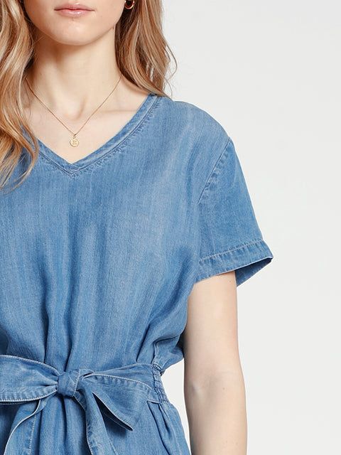 MOLA | Short pink V-neck dress || MOLA | Robe courte col V rose sold by Point Zero product image thumbnail 6