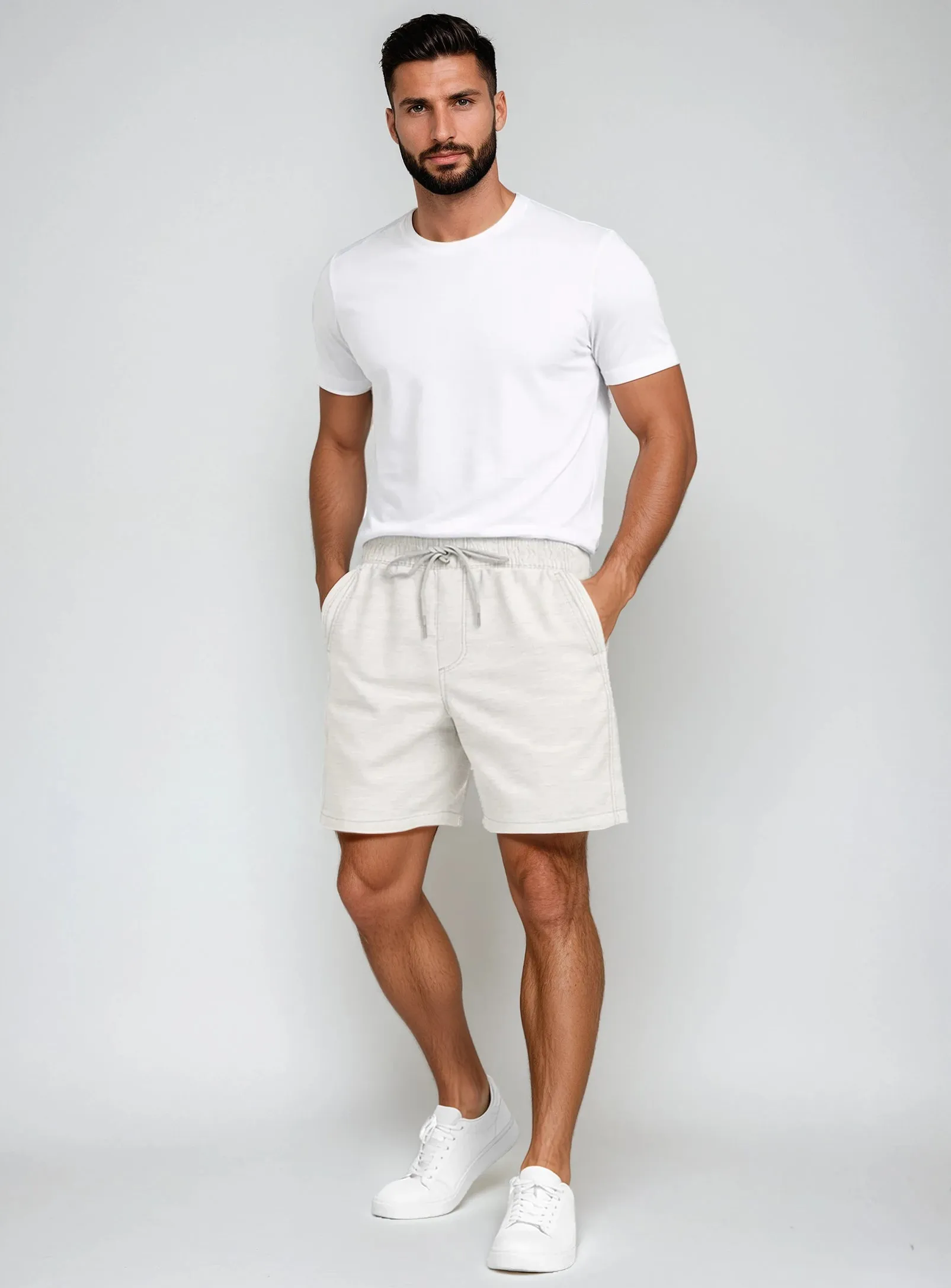 HUGO | Knit Textured Walking Shorts || HUGO | Short de Marche en Tricot Texturé sold by Point Zero product image thumbnail 4