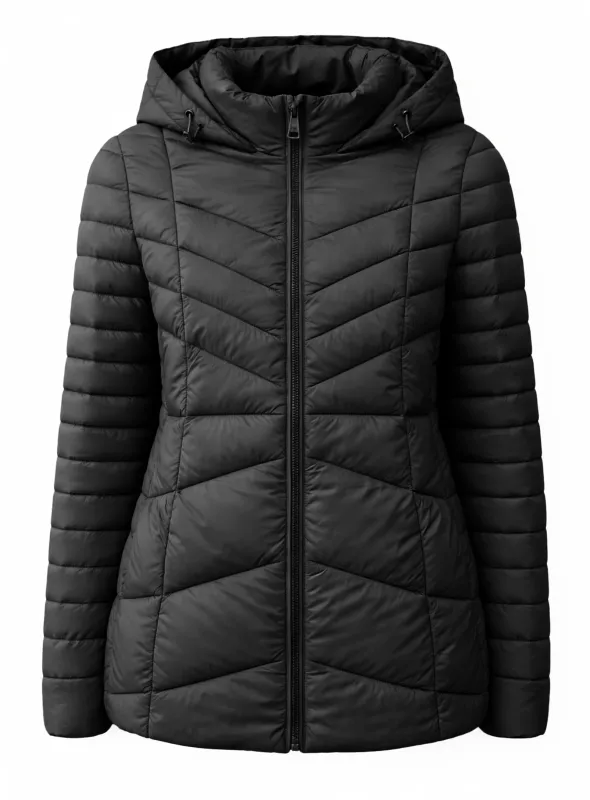 AMELIA | Ultralight Short Hooded Jacket || AMELIA | Veste Courte Ultralégère à Capuche sold by Point Zero