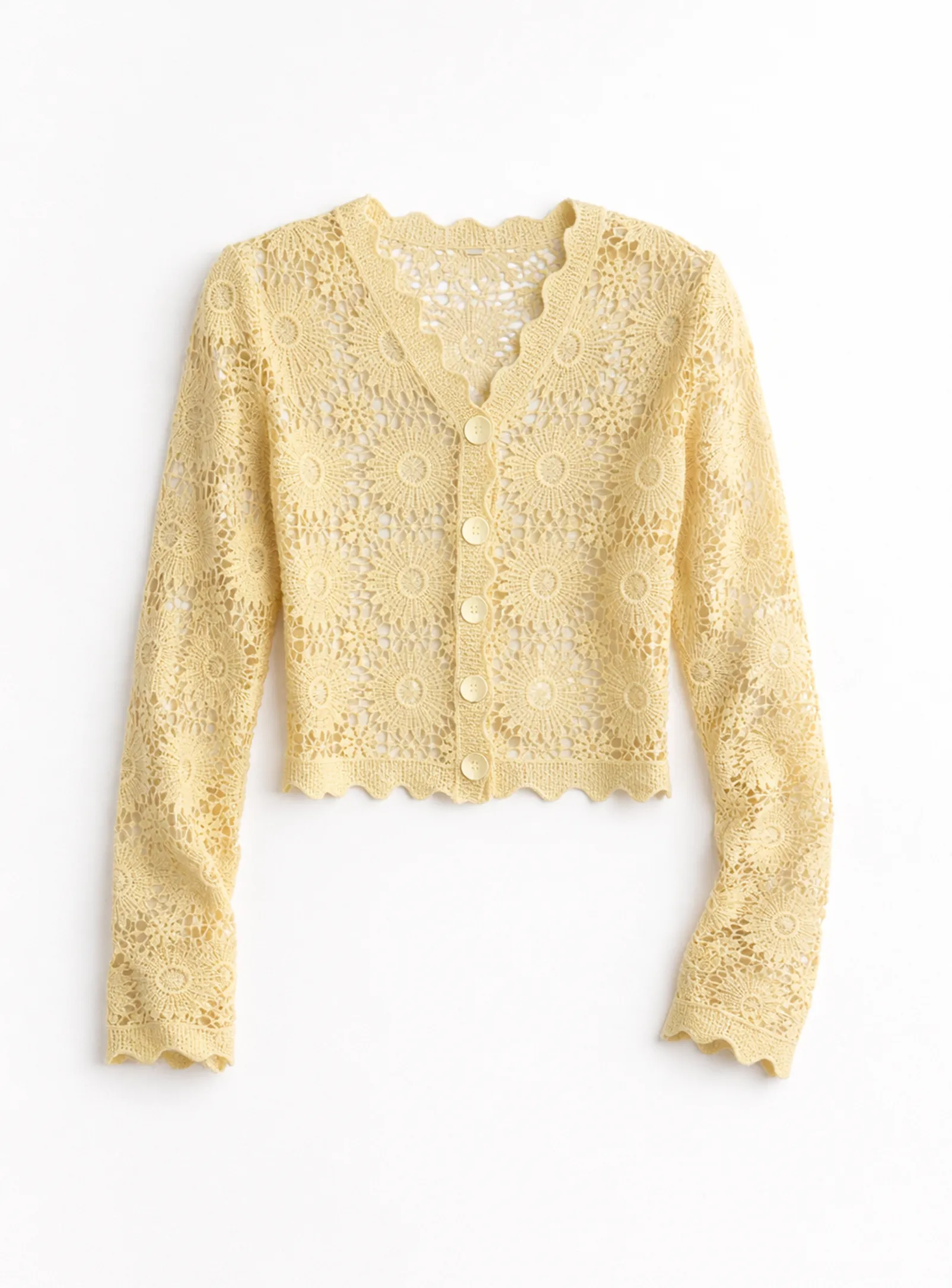 CRIS | Crochet Button-Up Cardigan || CRIS | Cardigan boutonné en crochet sold by Point Zero product image thumbnail 2