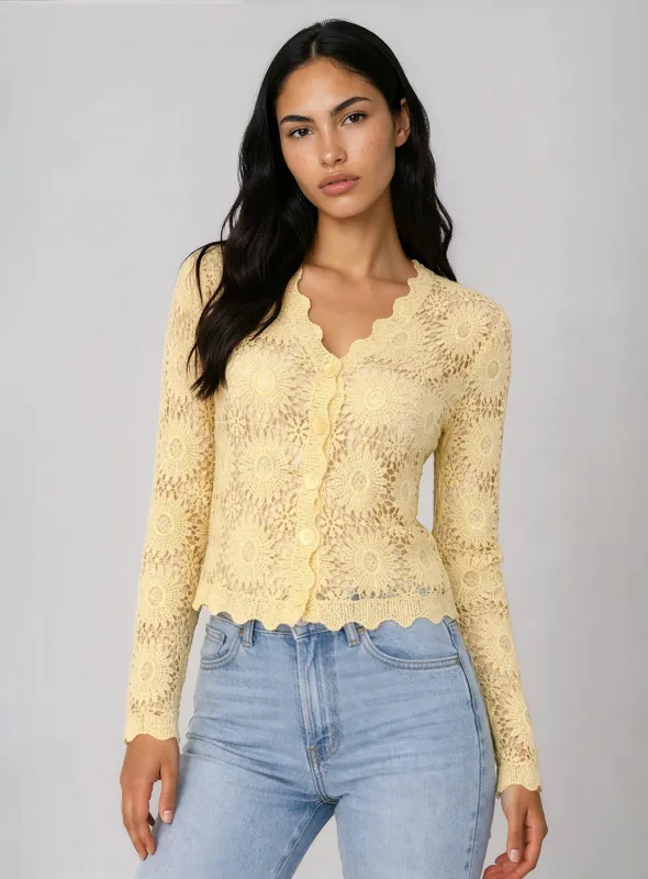 CRIS | Crochet Button-Up Cardigan || CRIS | Cardigan boutonné en crochet made by Point Zero