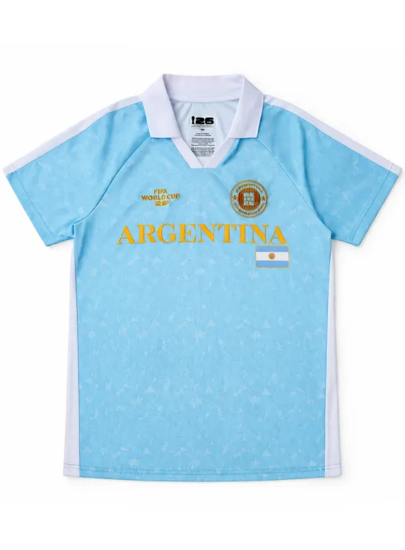 Argentina Collar Soccer Jersey || Chandail à Col Argentine made by Point Zero