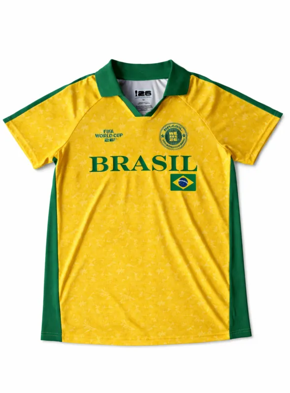 Brasil Collar Soccer Jersey || Chandail à Col Brésil made by Point Zero