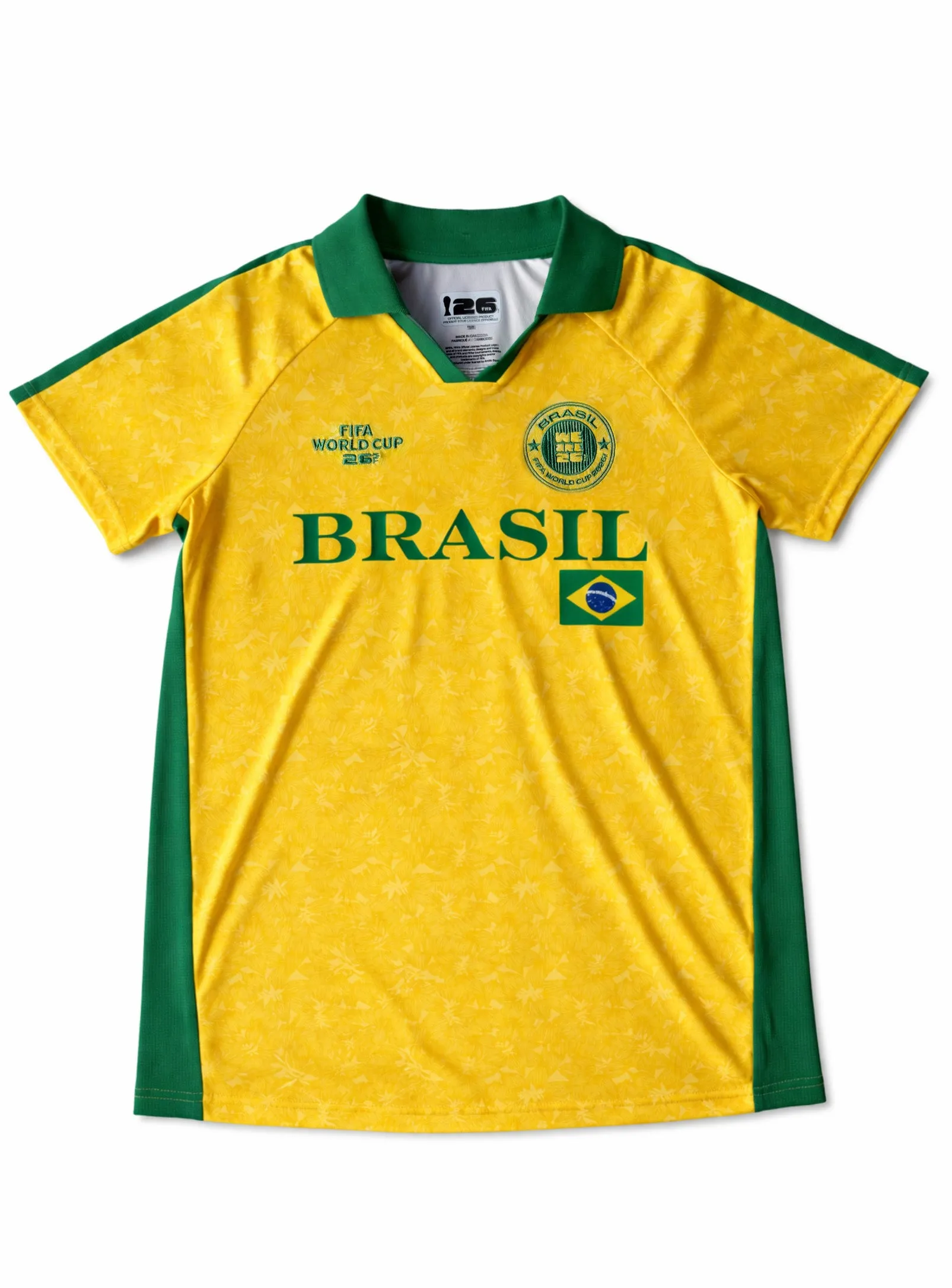 Brasil Collar Soccer Jersey || Chandail à Col Brésil sold by Point Zero