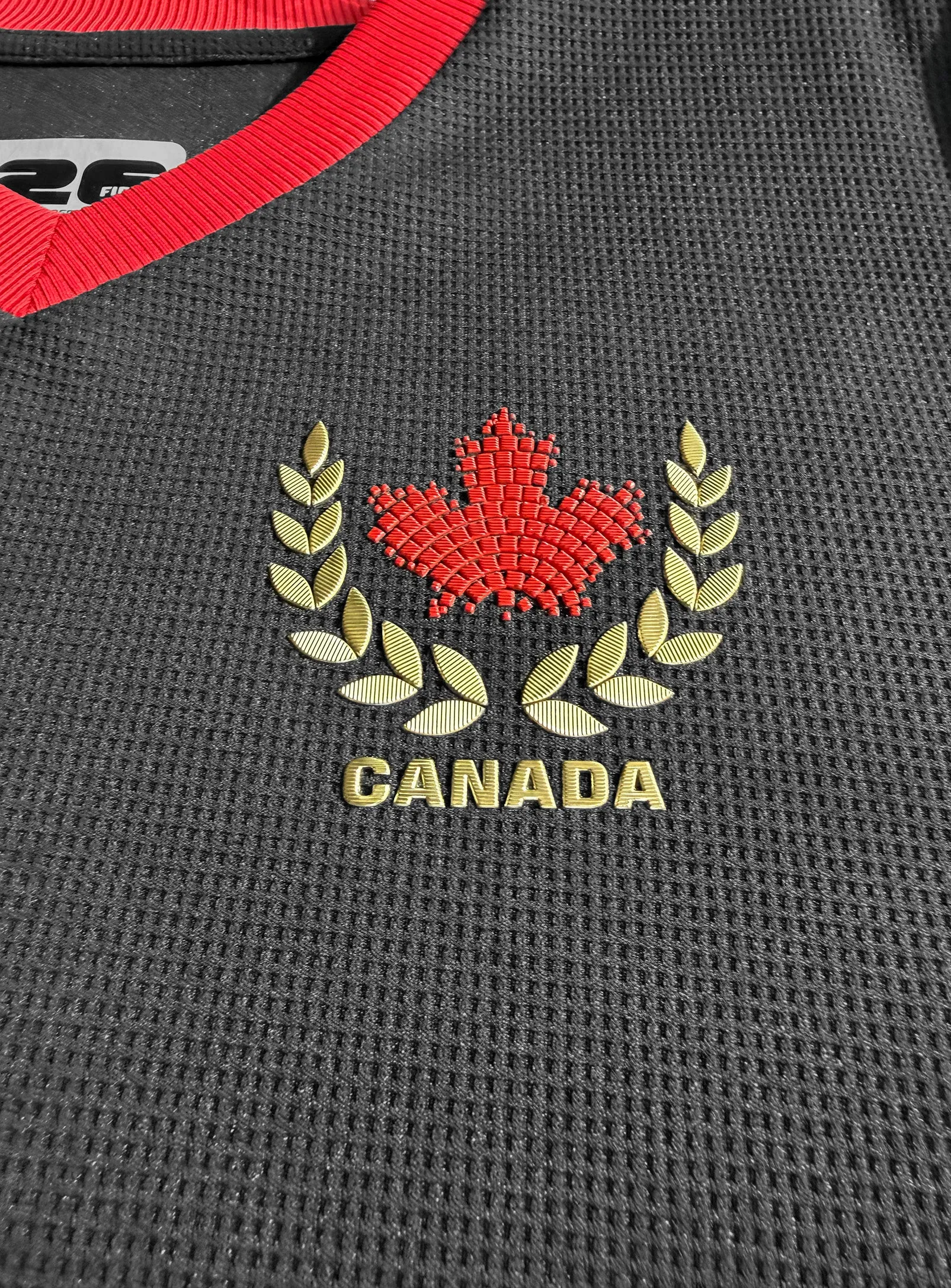Waffle Effect Canada Jersey || Maillot Canada en Jersey Gaufré sold by Point Zero product image thumbnail 5