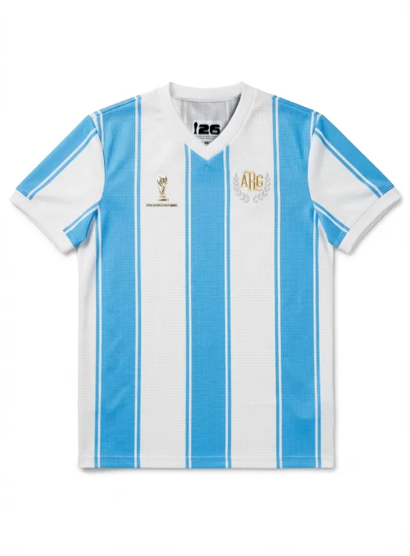 Waffle Effect Argentina Jersey || Maillot Argentine en Jersey Gaufré made by Point Zero