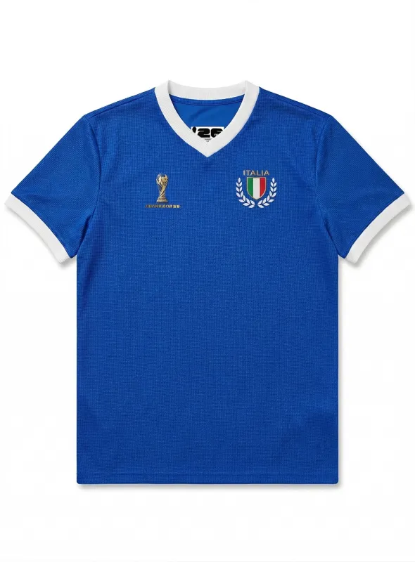 Waffle Effect Italy Jersey || Maillot Italie en Jersey Gaufré made by Point Zero