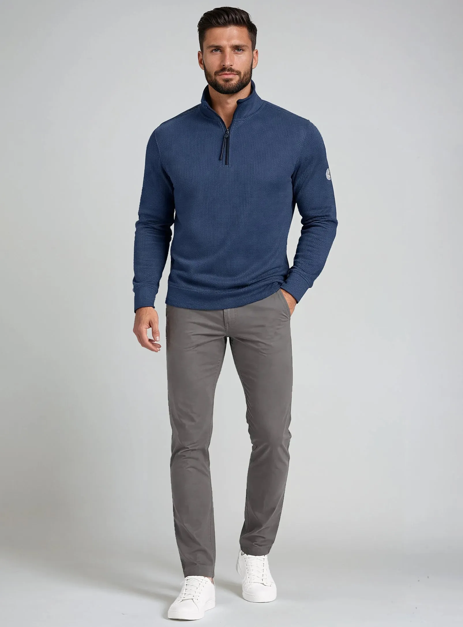 Elvar | Textured Mock Zip sold by Point Zero product image thumbnail 3