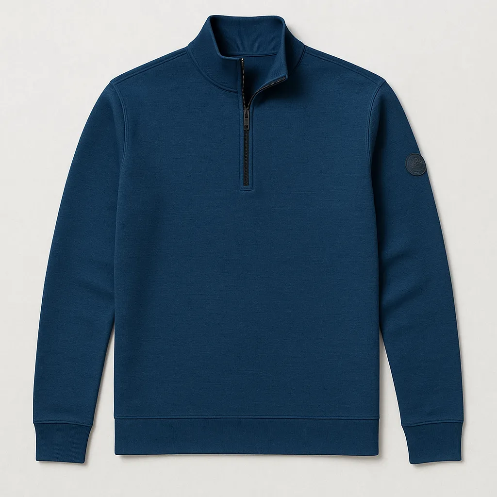 Elvar | Textured Mock Zip sold by Point Zero product image thumbnail 2