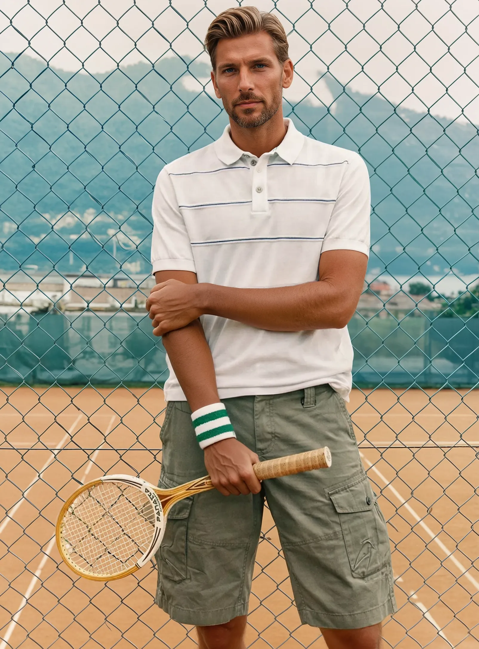 CONNOR | Light Knit Short Sleeves Cotton Polo Sweater || CONNOR | Polo en tricot léger à manches courtes en coton sold by Point Zero