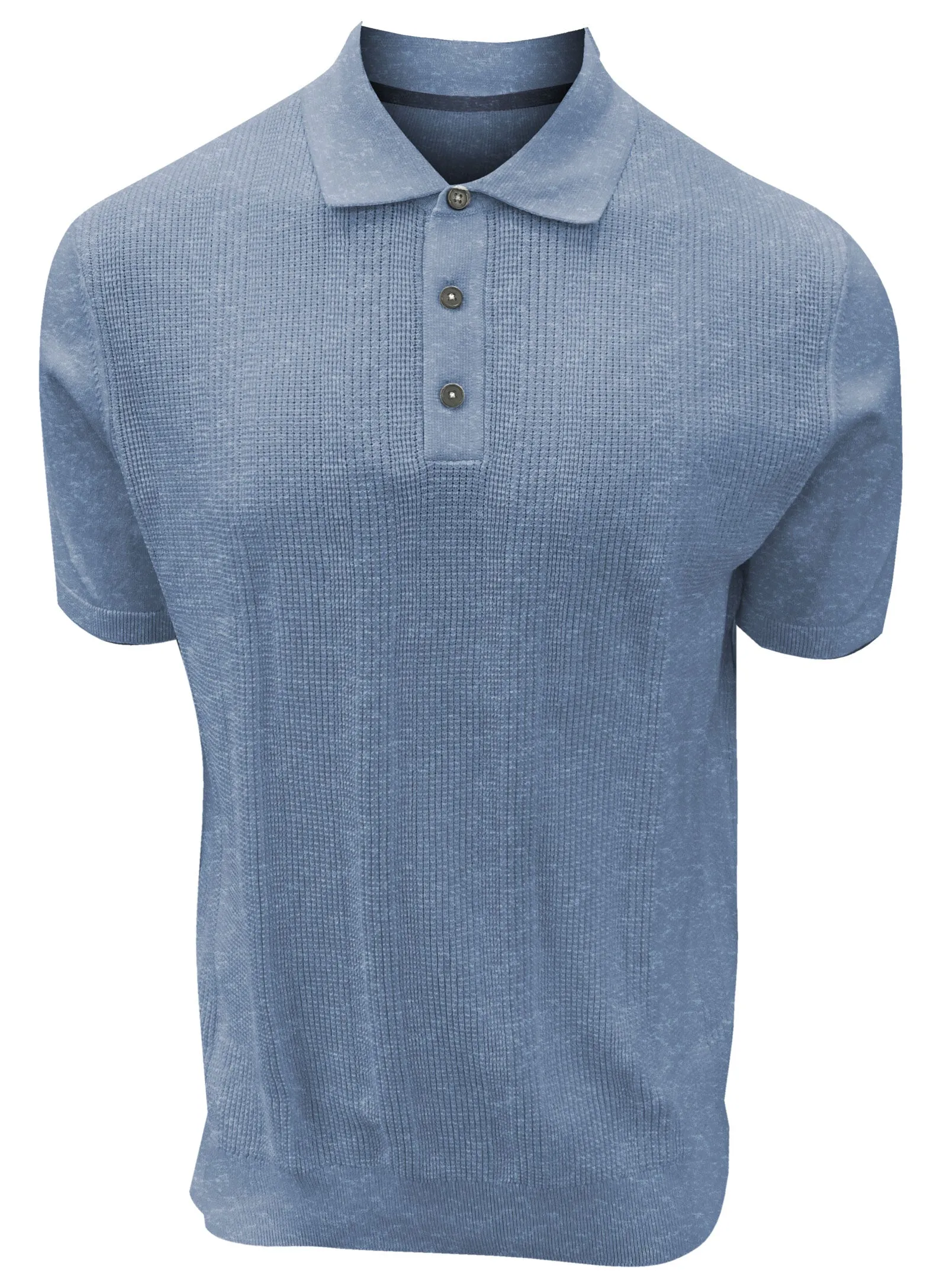 Elio | Light Knit Cotton Polo Sweater sold by Point Zero product image thumbnail 3