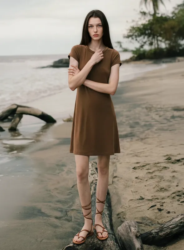 Elina | Short Sleeve Dress made by Point Zero