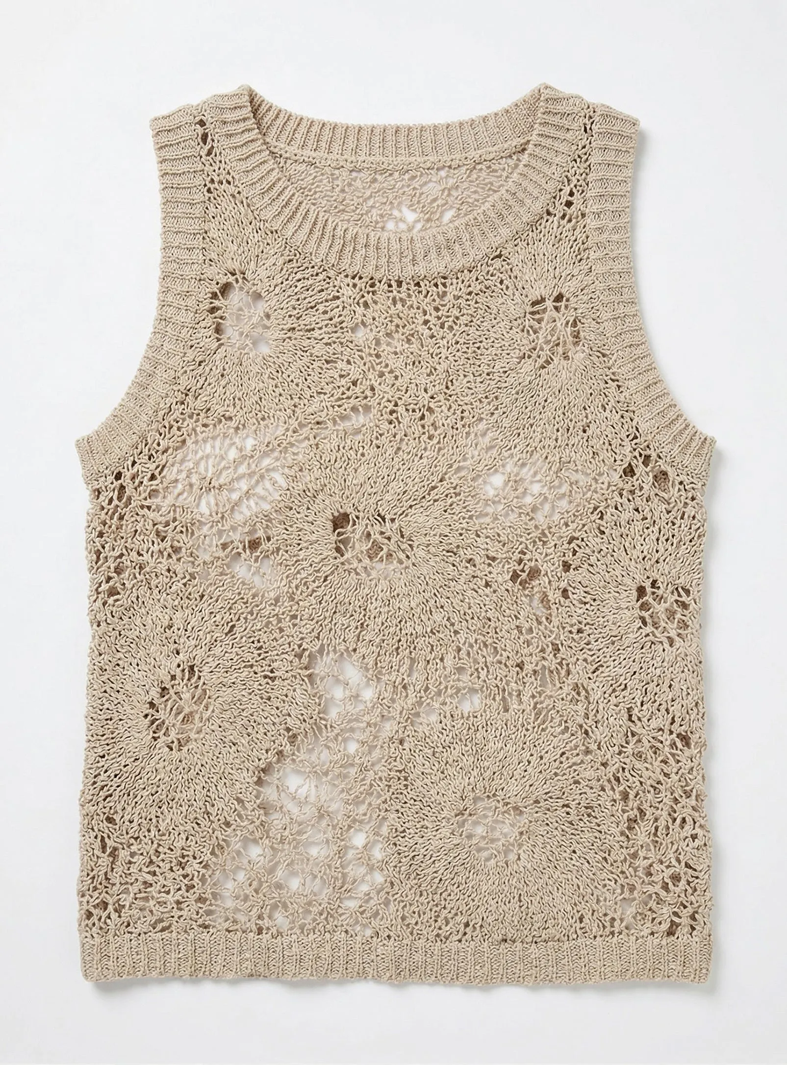 CHARLIE | Crochet Knit Tank || CHARLIE | Camisole en maille crochet sold by Point Zero product image thumbnail 3