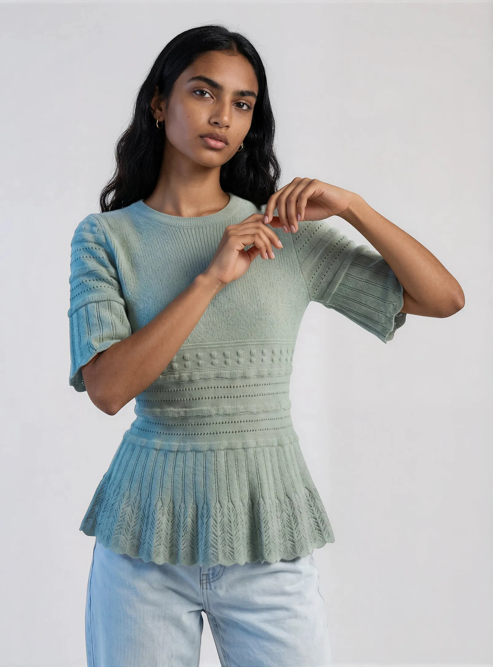 Karina | Textured Knit Top sold by Point Zero product image thumbnail 2