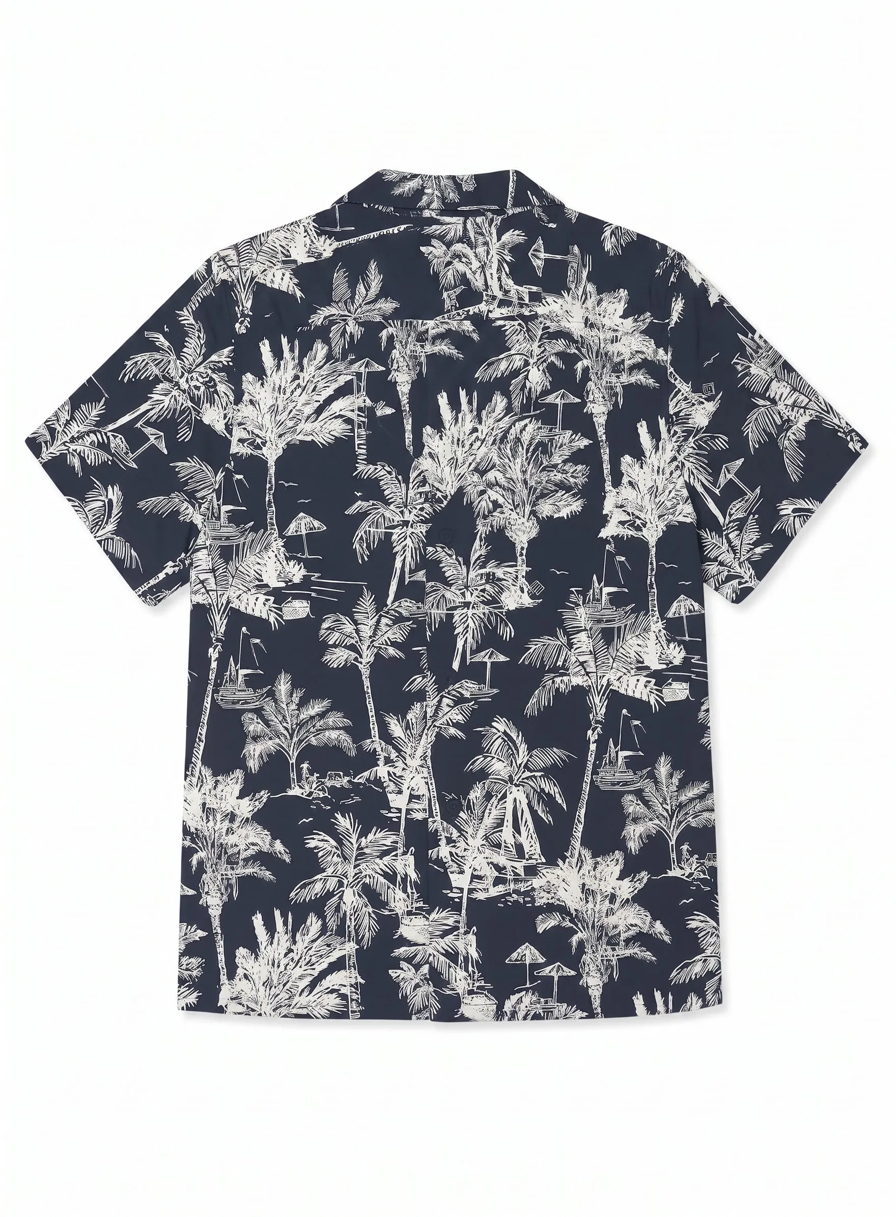 Oscar | Palm Print Cabana Shirt sold by Point Zero product image thumbnail 4