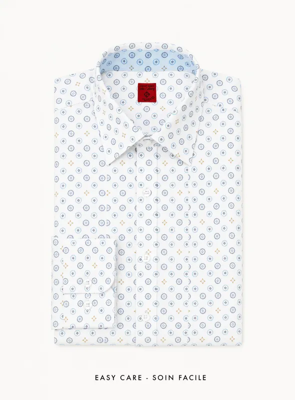 Zayne | Luxury Minimal Print Dress Shirt made by Point Zero