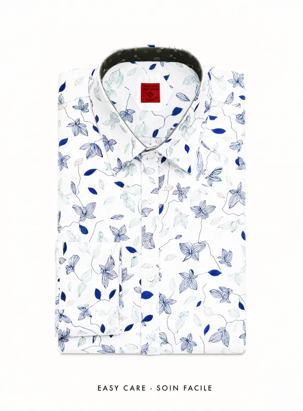 Klaus | Floral Melange Shirt made by Point Zero