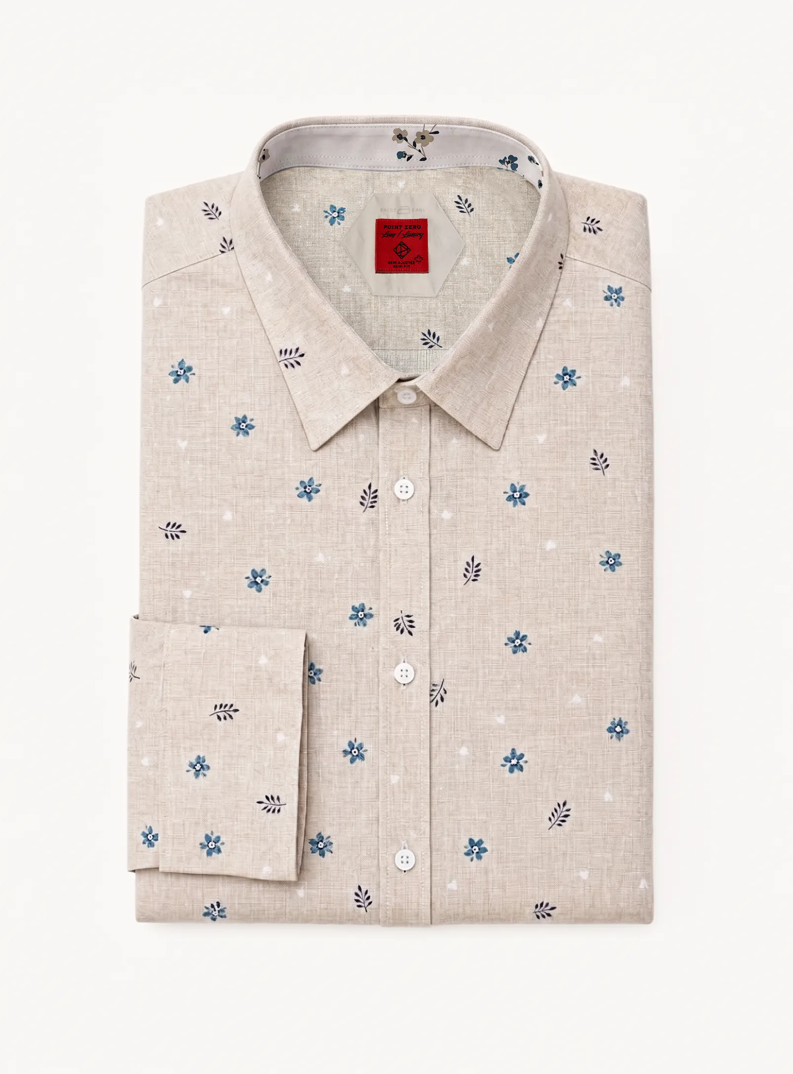 Ares | Minimal Floral Print Shirt sold by Point Zero product image thumbnail 4