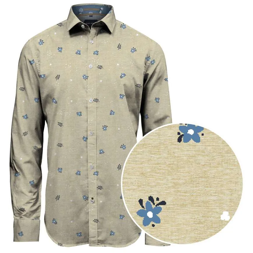 Ares | Minimal Floral Print Shirt sold by Point Zero product image thumbnail 3