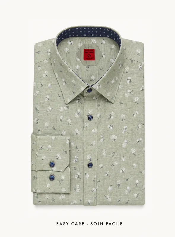 Timothy | Floral Melange Shirt made by Point Zero