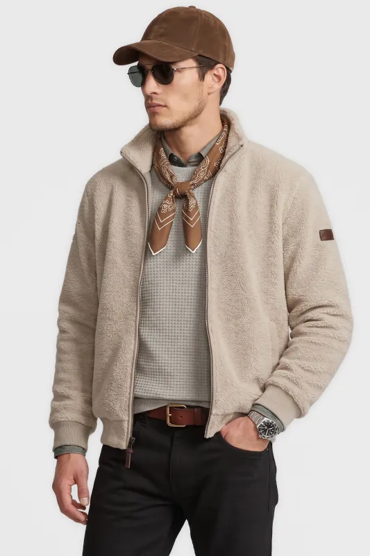 Niagara | Sherpa Bonded Full Zip Track Jacket made by Point Zero
