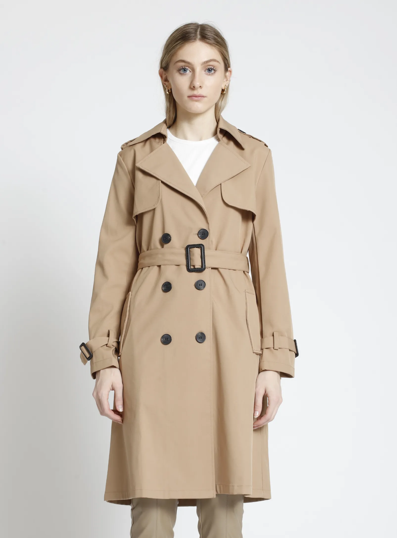 SABRINA | Long Belted Trench Coat || SABRINA | Long Trench Avec Ceinture sold by Point Zero product image thumbnail 2