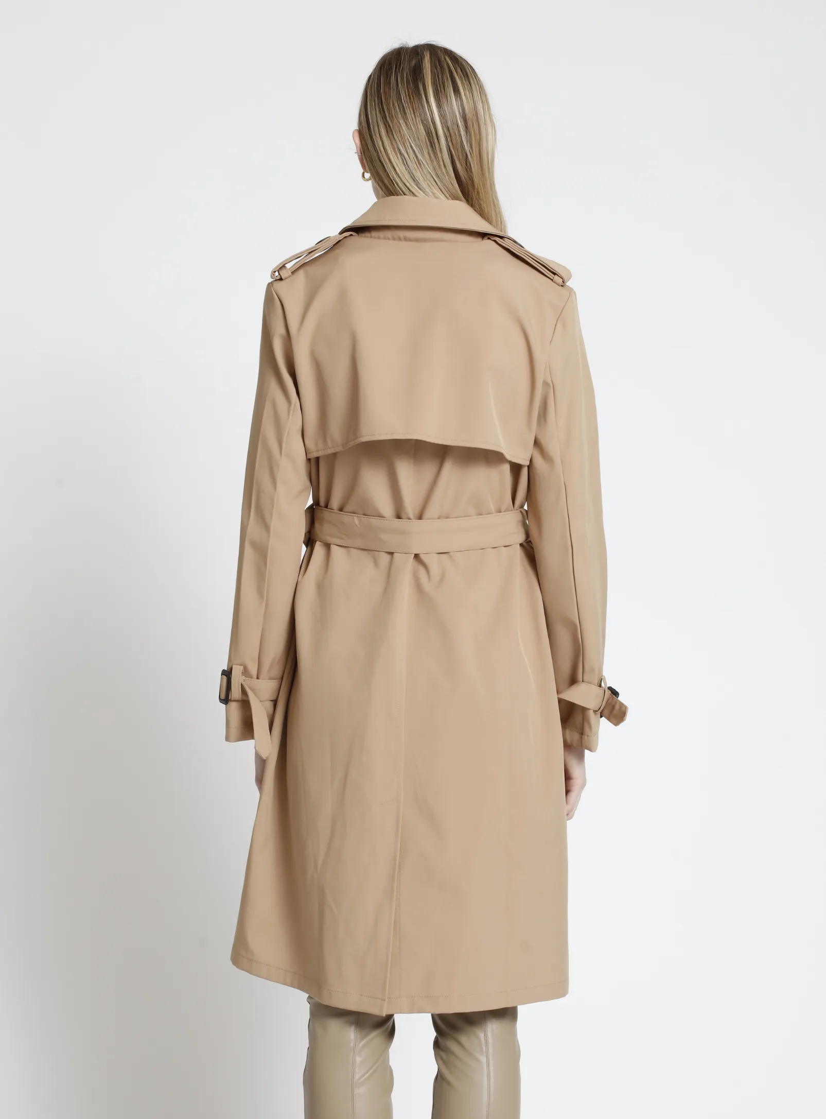 SABRINA | Long Belted Trench Coat || SABRINA | Long Trench Avec Ceinture sold by Point Zero product image thumbnail 5