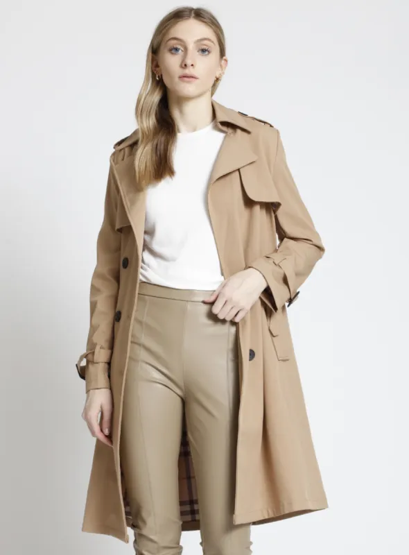 SABRINA | Long Belted Trench Coat || SABRINA | Long Trench Avec Ceinture sold by Point Zero