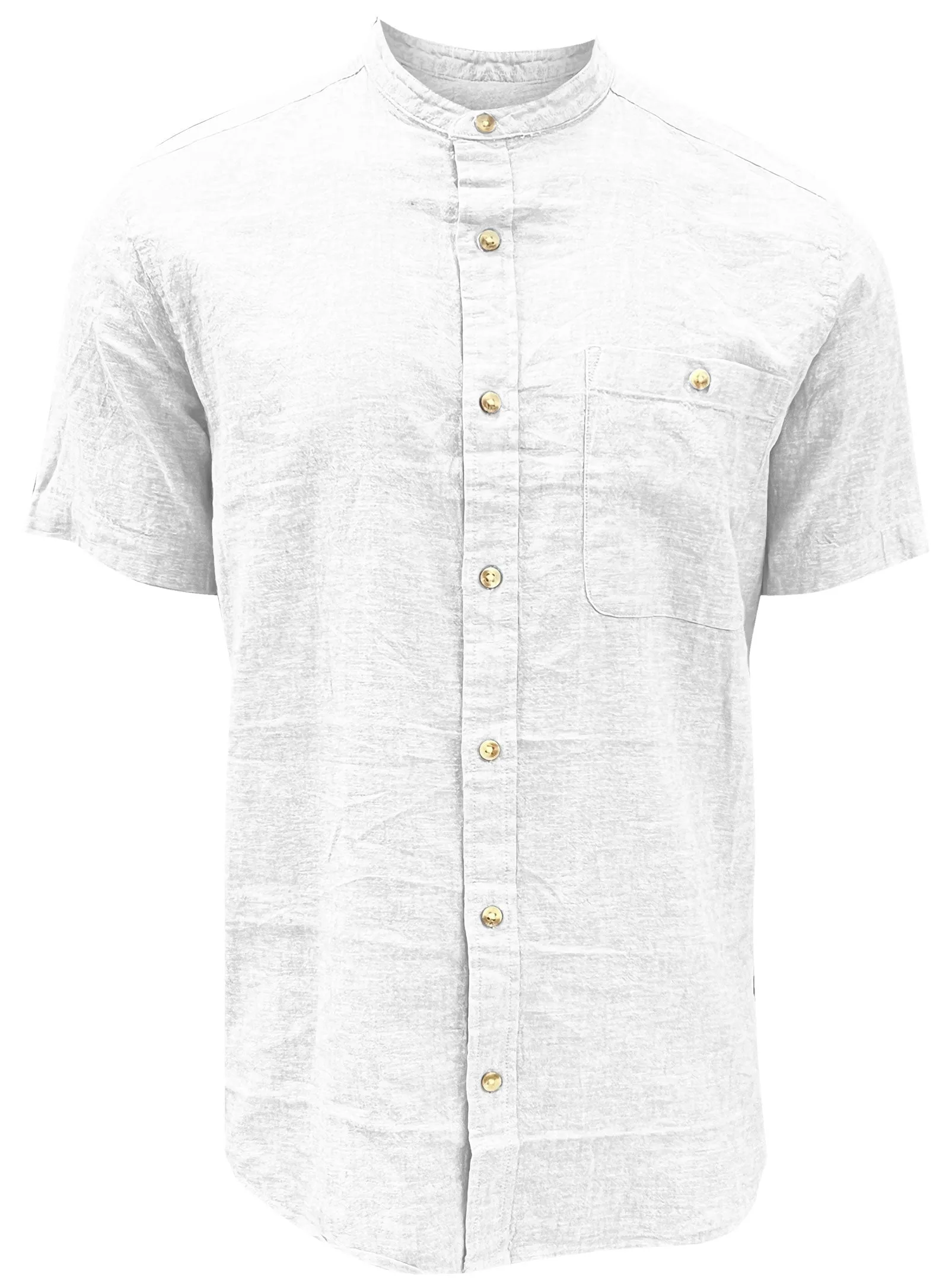 MAX| Linen Cotton mao collar shirt||MAX| Chemise à col mao en Lin et Coton sold by Point Zero product image thumbnail 3