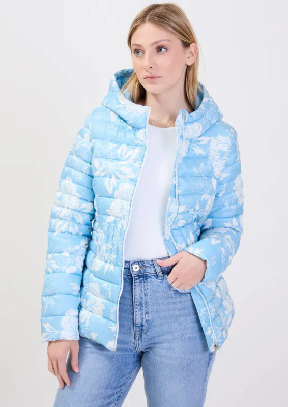 MANDEVILLE| Floral ultralight puffer||MANDEVILLE| Doudoune légère à motif floral sold by Point Zero