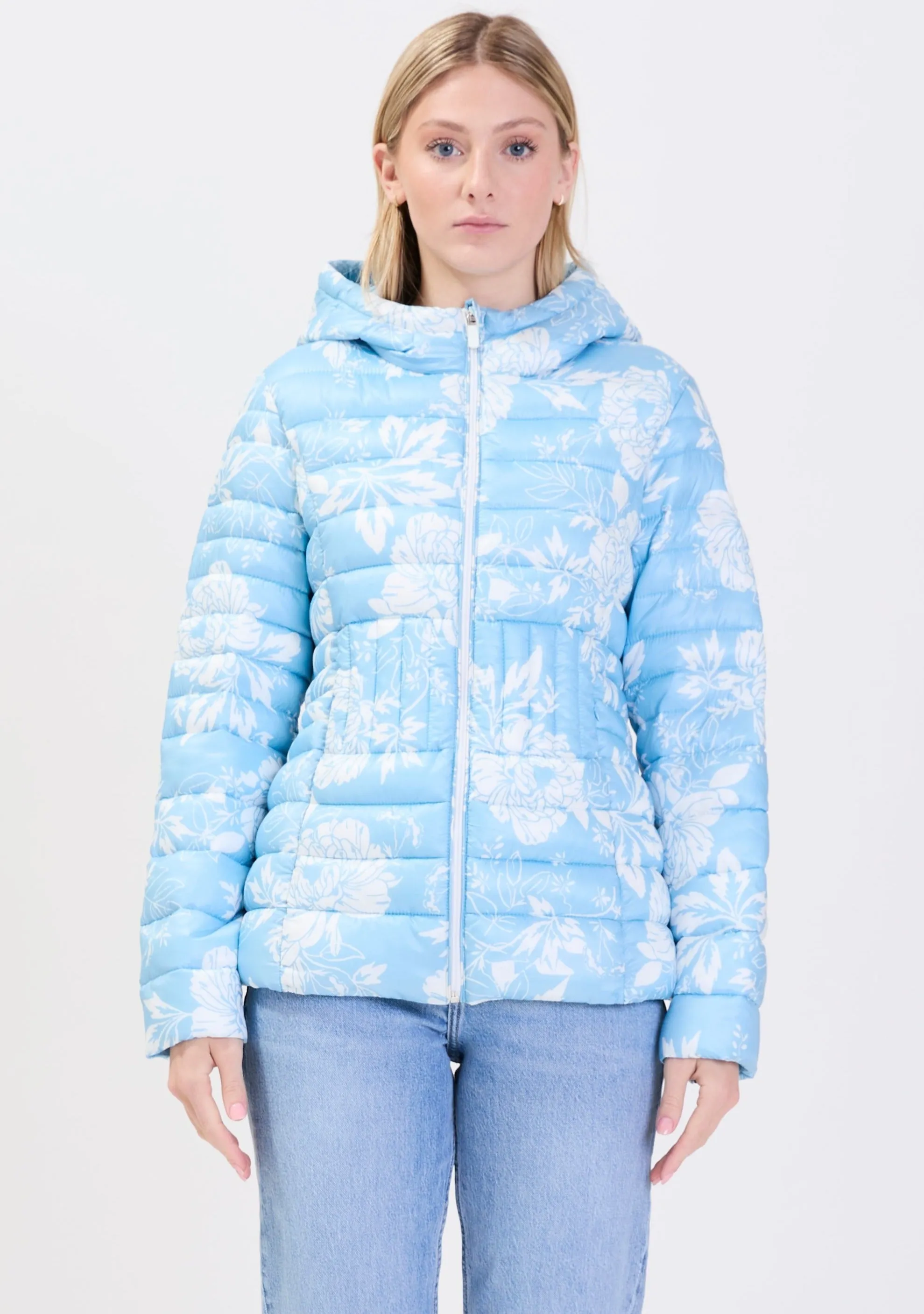 MANDEVILLE| Floral ultralight puffer||MANDEVILLE| Doudoune légère à motif floral sold by Point Zero product image thumbnail 2