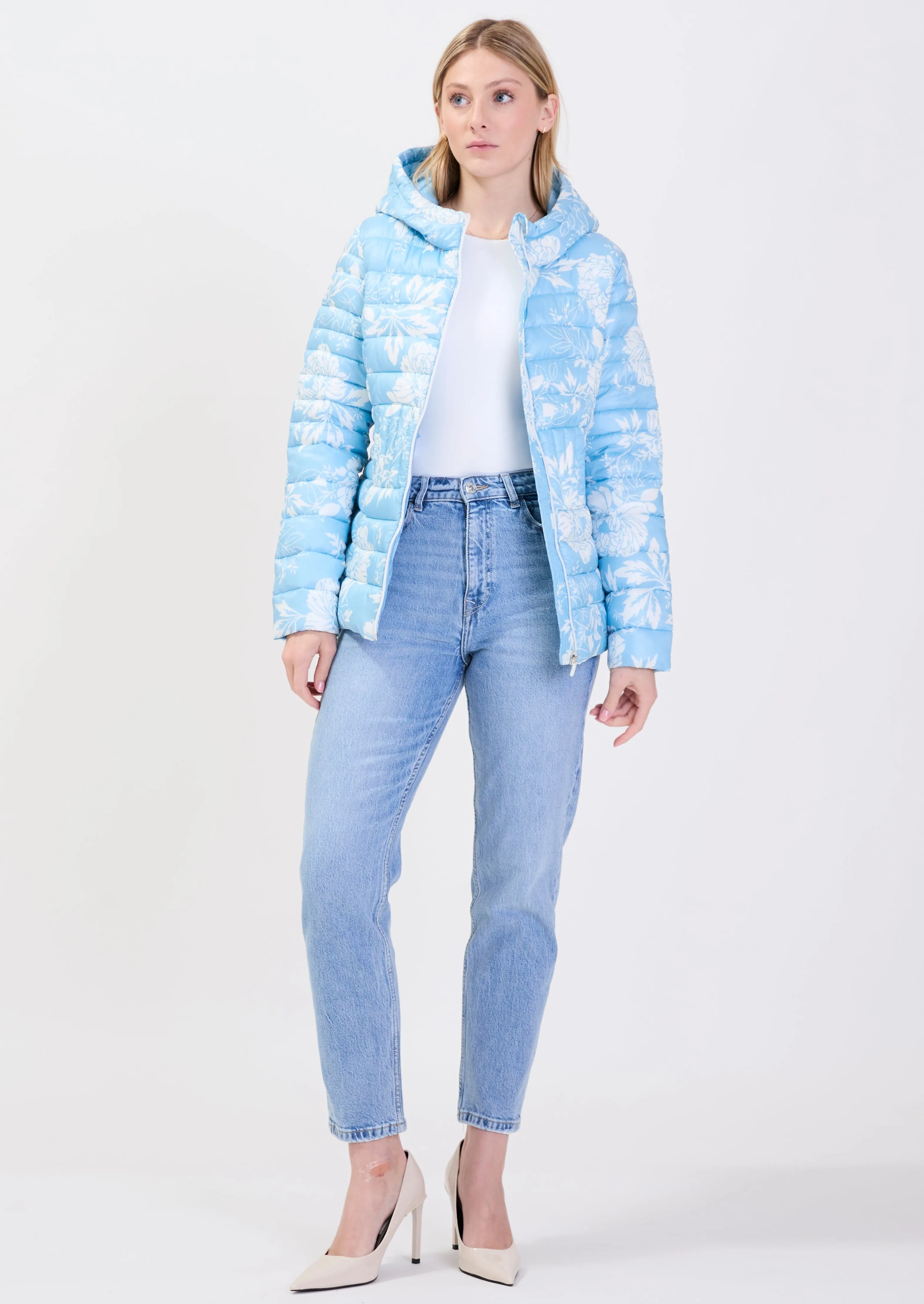 MANDEVILLE| Floral ultralight puffer||MANDEVILLE| Doudoune légère à motif floral sold by Point Zero product image thumbnail 5