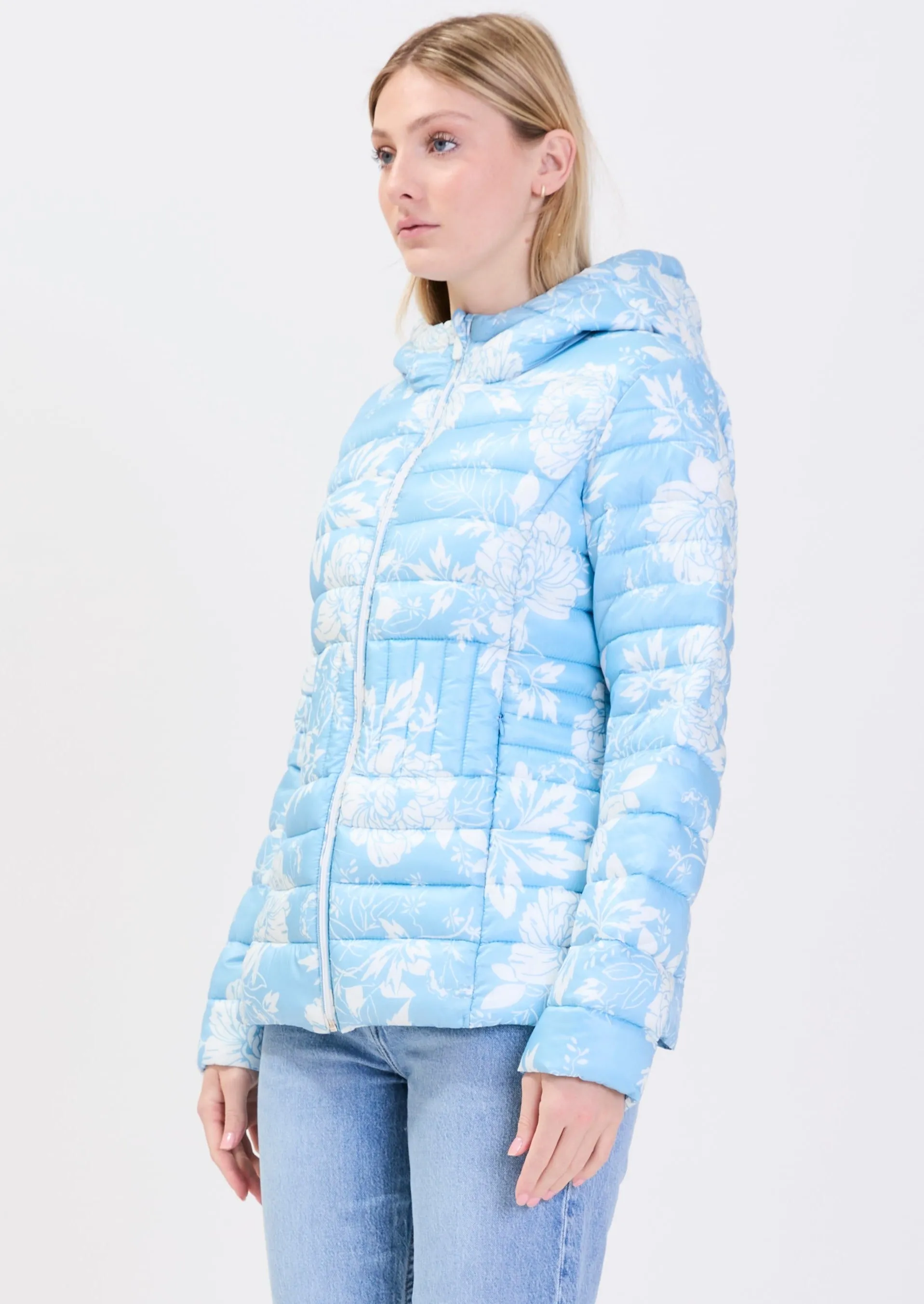 MANDEVILLE| Floral ultralight puffer||MANDEVILLE| Doudoune légère à motif floral sold by Point Zero product image thumbnail 3