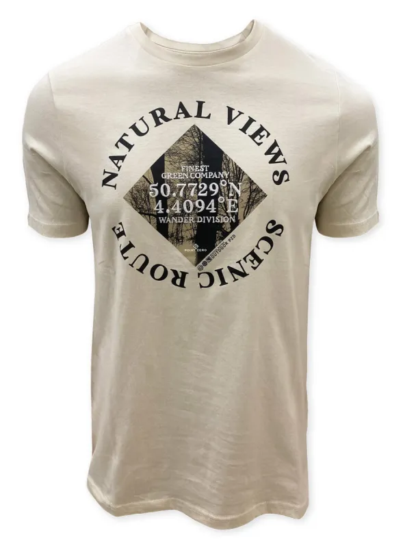 ZAYNE| Front print crewneck t-shirt jersey || ZAYNE|T-shirt col rond en jersey avec impression sur le devant made by Point Zero