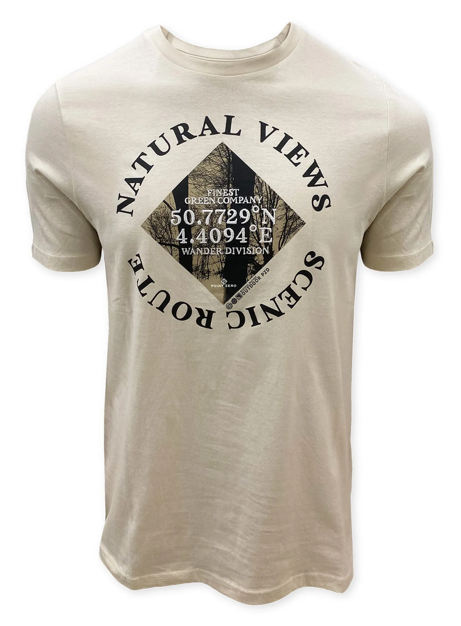 ZAYNE| Front print crewneck t-shirt jersey || ZAYNE|T-shirt col rond en jersey avec impression sur le devant sold by Point Zero