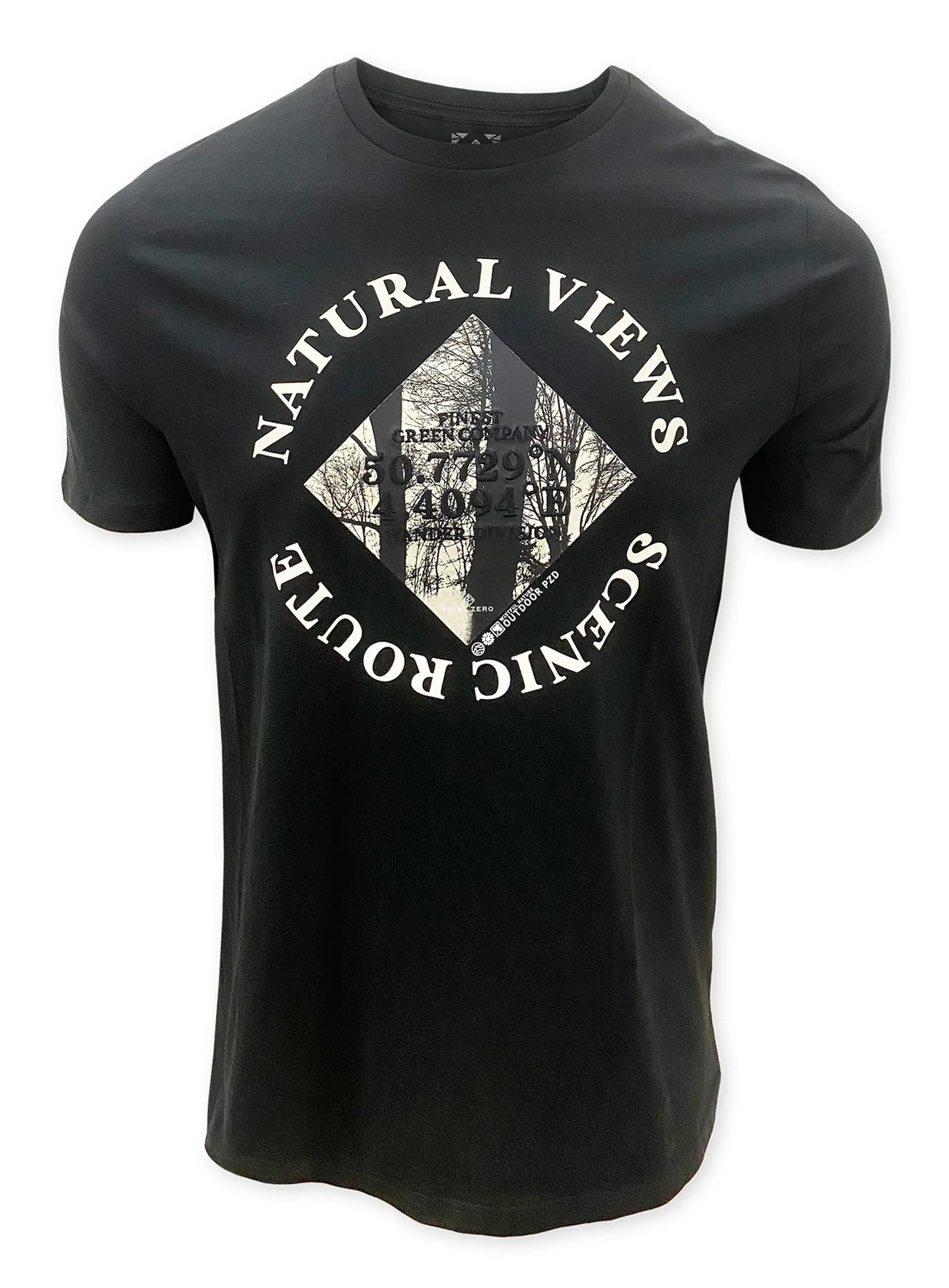 ZAYNE| Front print crewneck t-shirt jersey || ZAYNE|T-shirt col rond en jersey avec impression sur le devant sold by Point Zero product image thumbnail 4