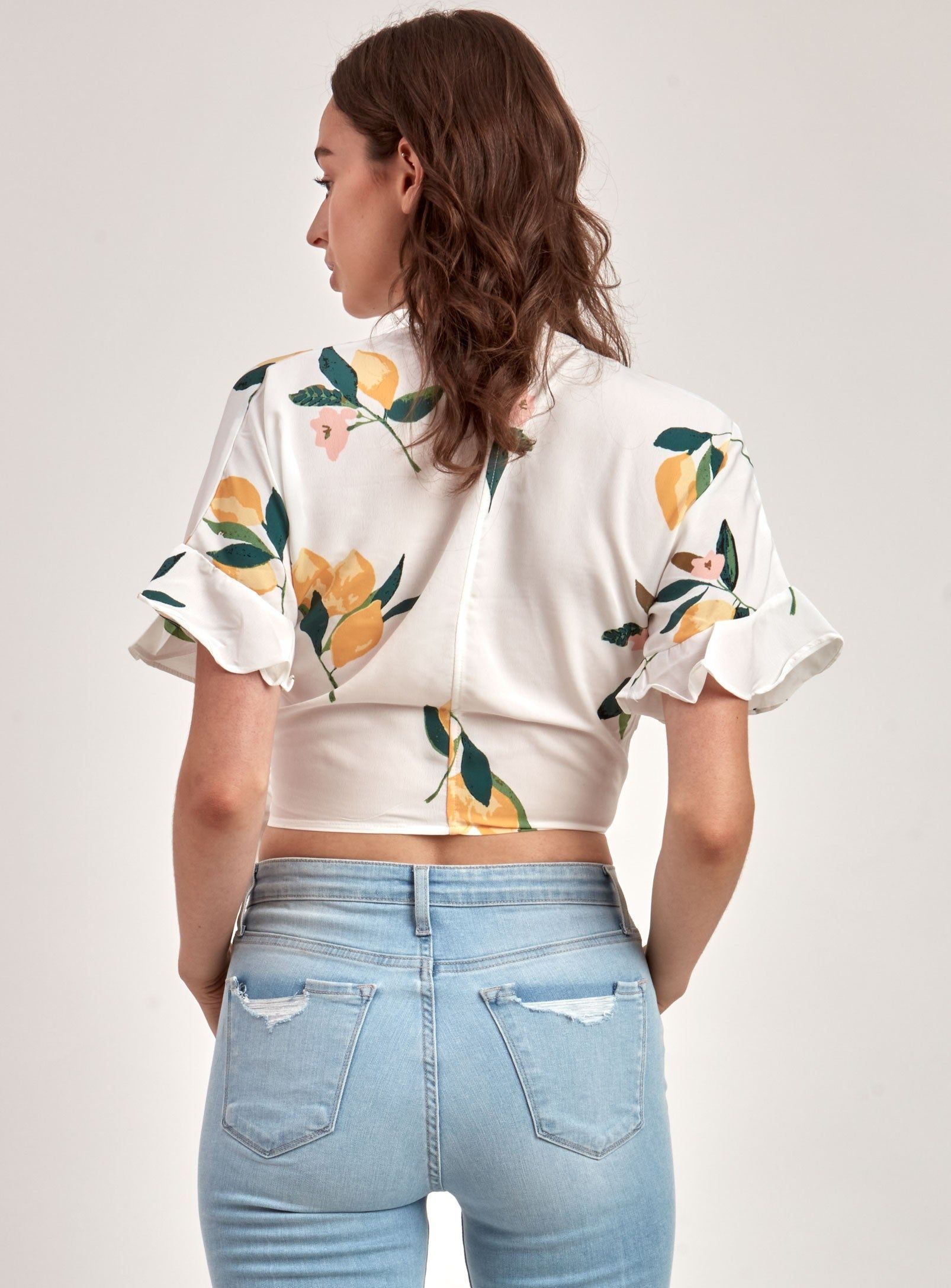 WRAP TOP-WHITEMULTI sold by Point Zero product image thumbnail 2