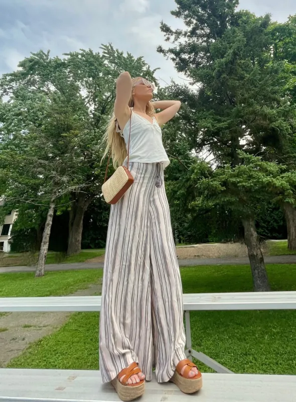 NIKKI | Vintage Striped Pants || NIKKI | Pantalon RayƩ Vintage sold by Point Zero