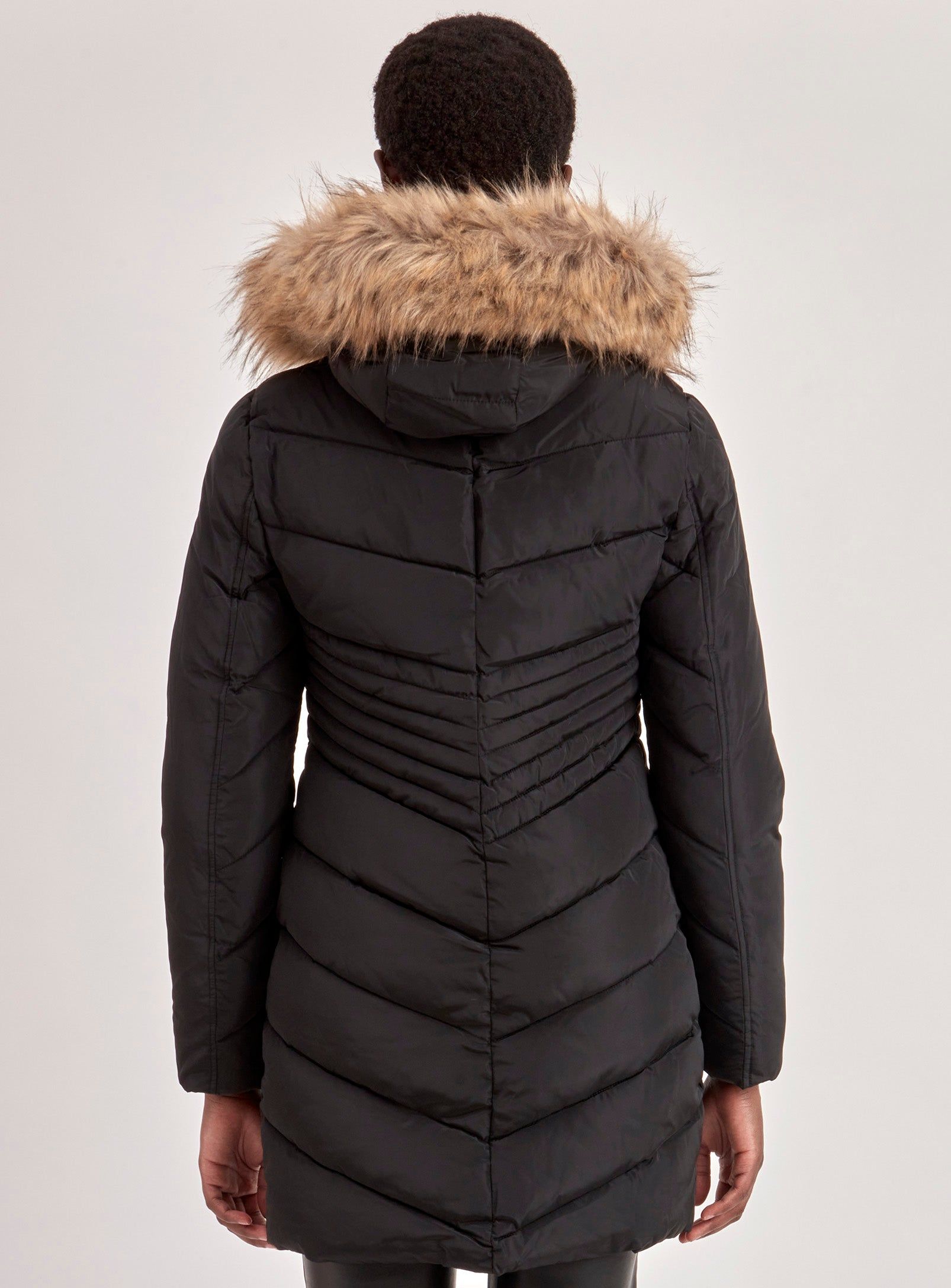QUILTED JACKET-BLACK sold by Point Zero product image thumbnail 3