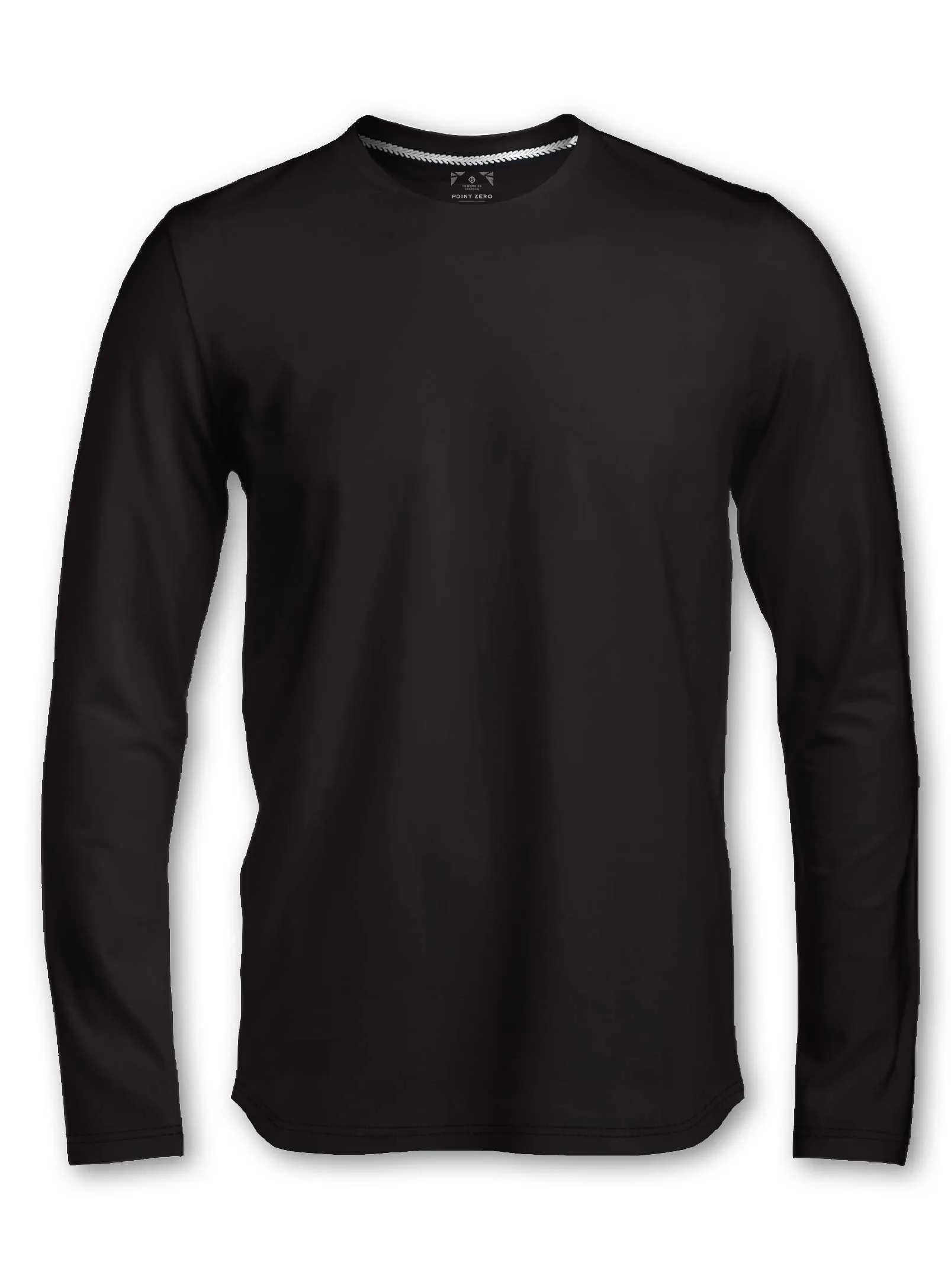 Kel | Basic Cotton Long-Sleeve Crewneck T-Shirt sold by Point Zero product image thumbnail 3