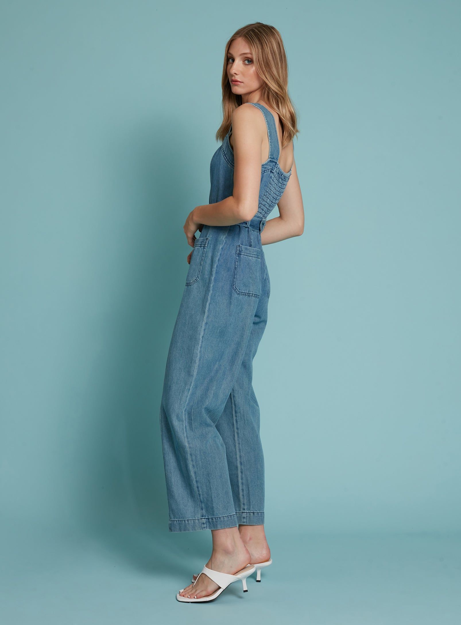 PEYA | Denim jumpsuit || PEYA | Combinaison en jean sold by Point Zero product image thumbnail 4