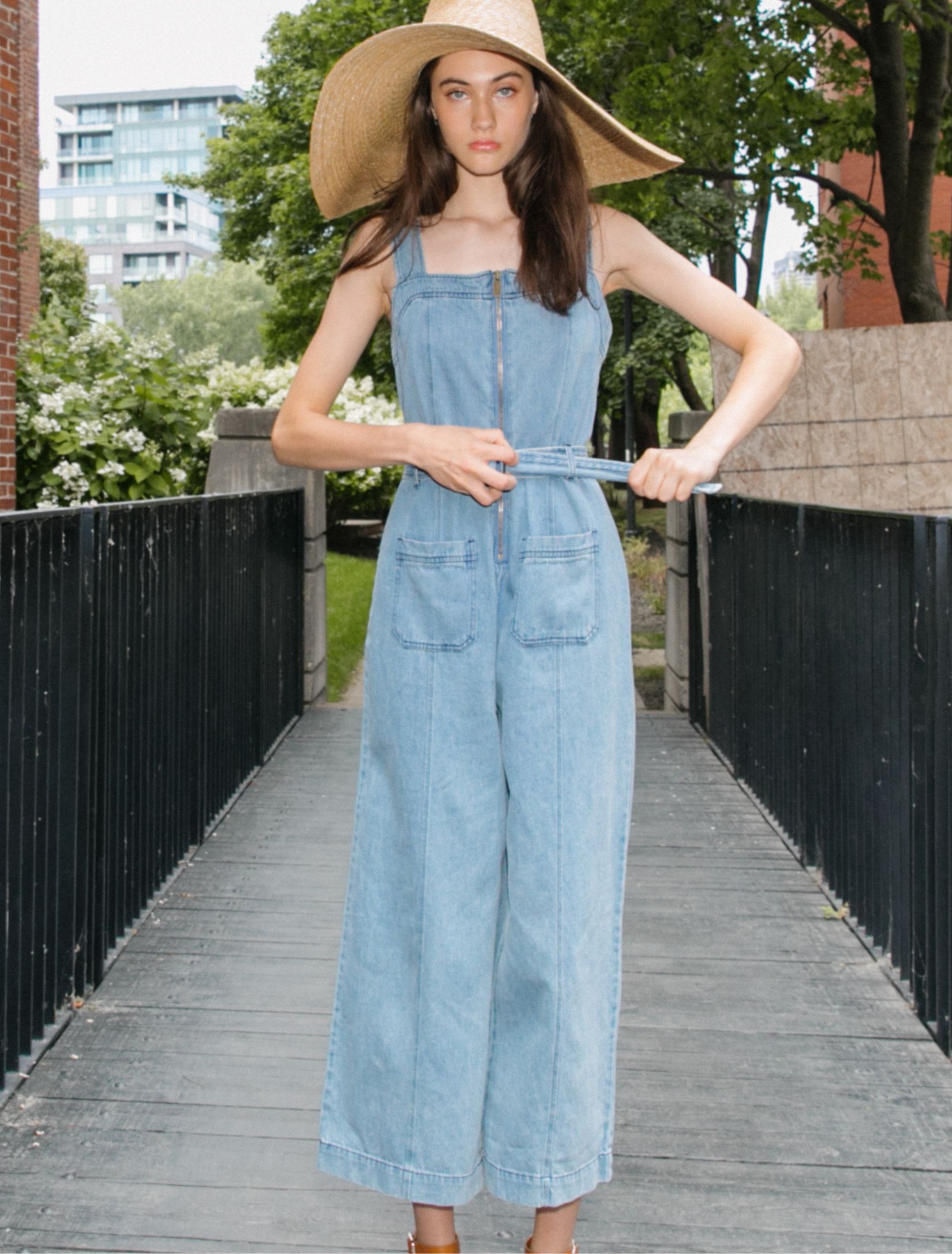 PEYA | Denim jumpsuit || PEYA | Combinaison en jean sold by Point Zero